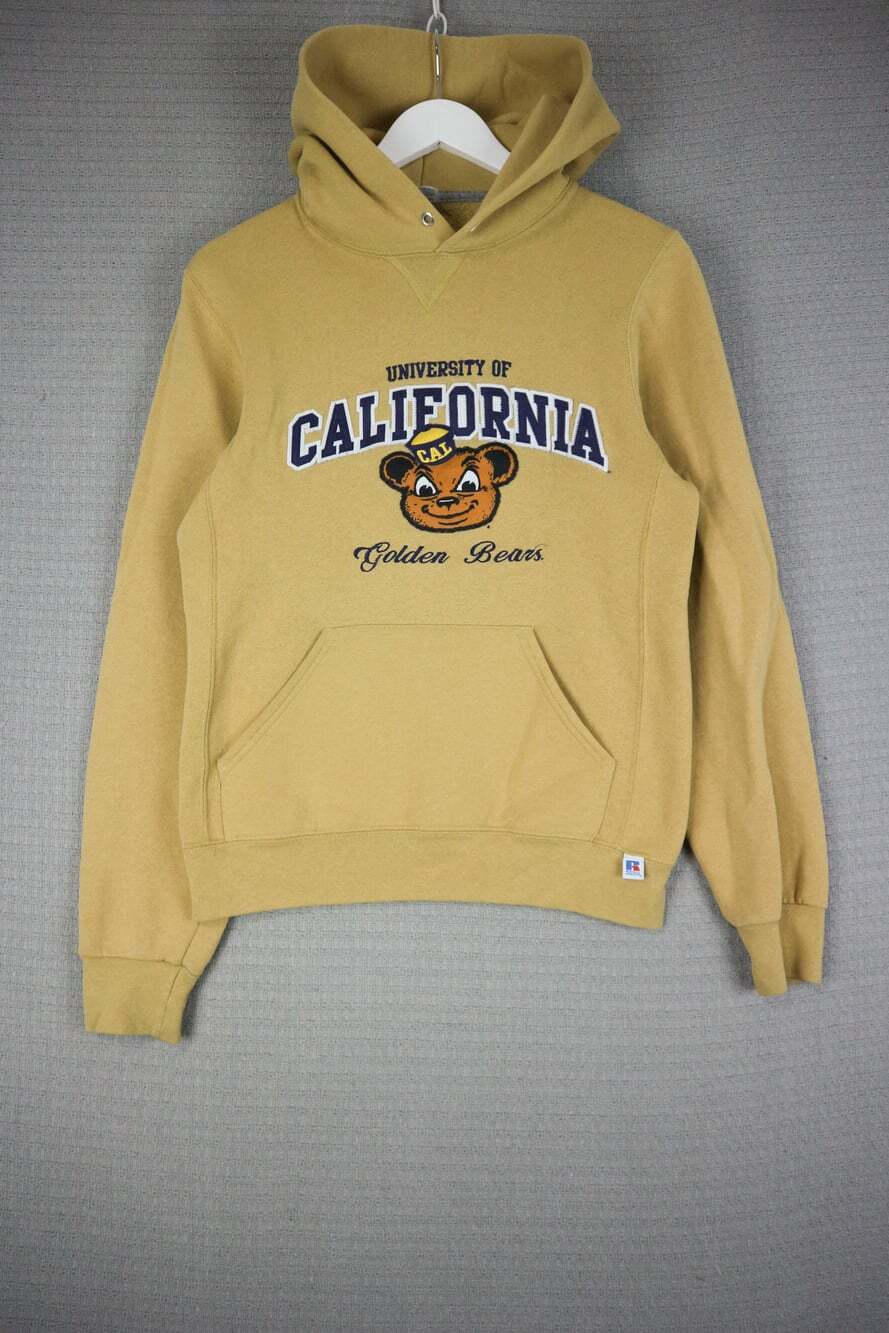 Russell Athletic University Of California Golden Bears Hoodie Gold Yellow Size S